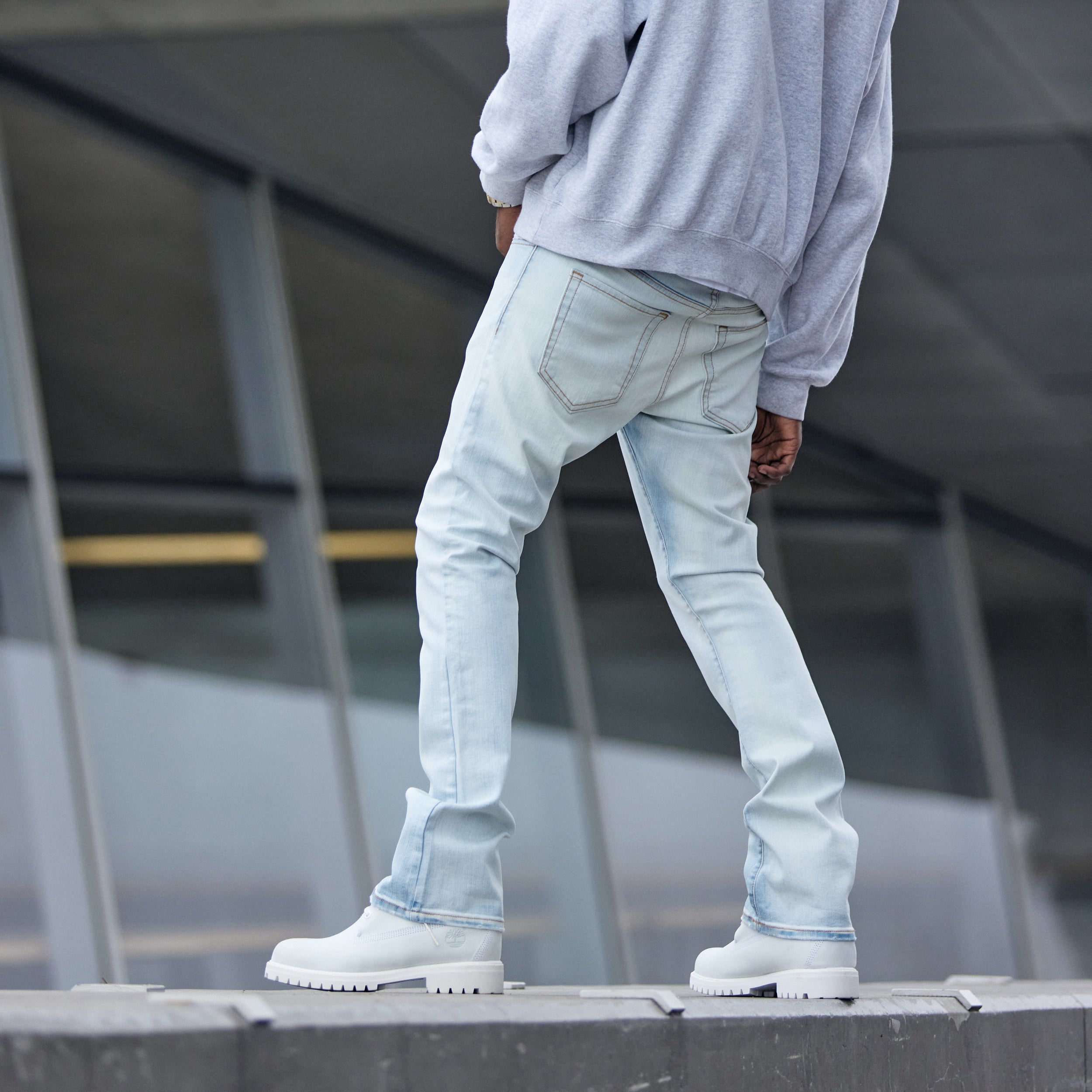Stacked Jeans for Men: Elevate Your Style with Airport Trolley-inspired Fashion Stacked Jeans for Men: Elevate Your Style with Airport Trolley-inspired Fashion