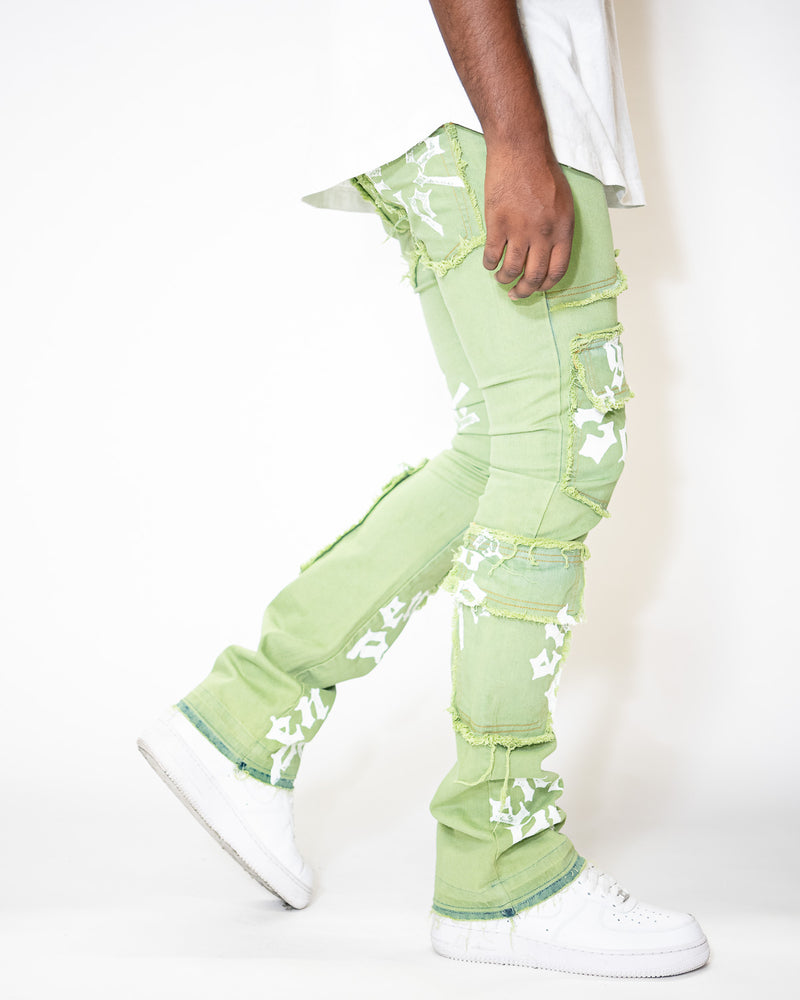 Denim verde outlet