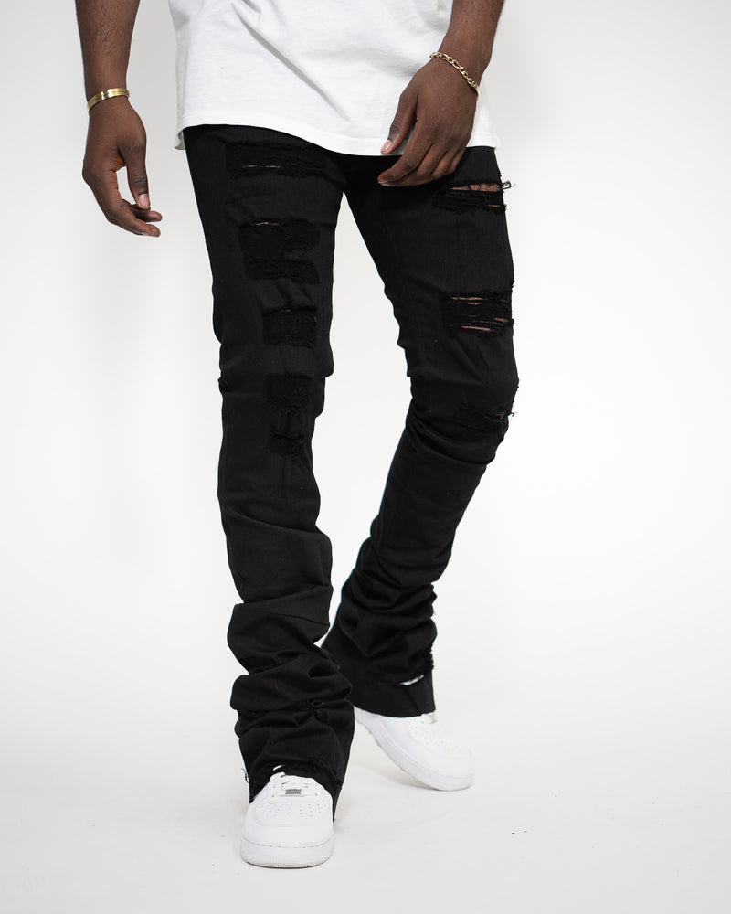 THE TRUE STACKED - TATTERED BLACK