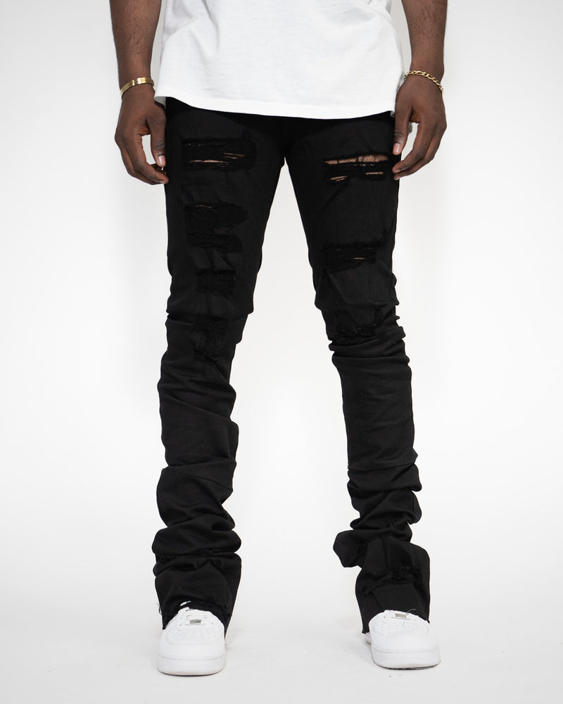 THE TRUE STACKED - TATTERED BLACK