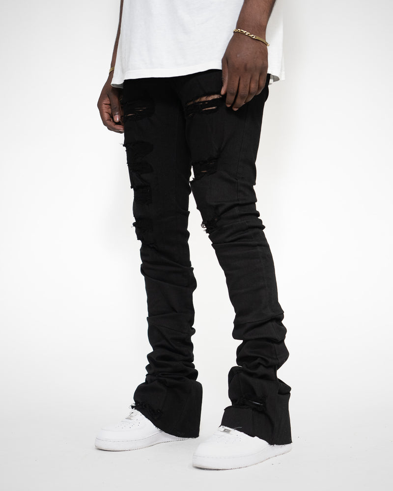 THE TRUE STACKED - TATTERED BLACK