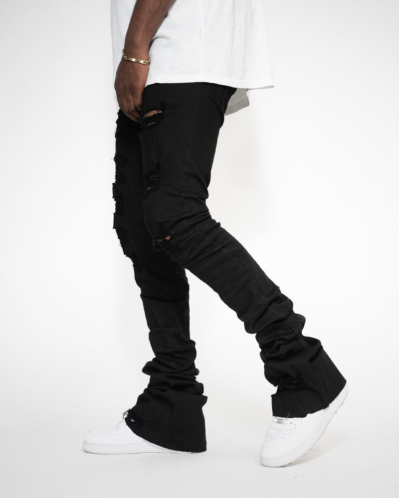 THE TRUE STACKED - TATTERED BLACK