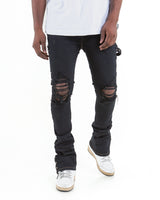 THE SKINNY STACKED - BILLY THE KID ( STUDDED DENIM )