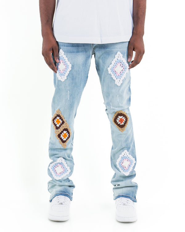 THE STACKED - CARLSBAD ( CROCHET PATCHES )