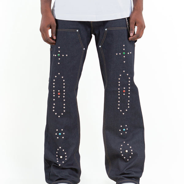 パンツ Jent Louis Studded Baggy Denim Pants Golden-69_600x600_crop_center.