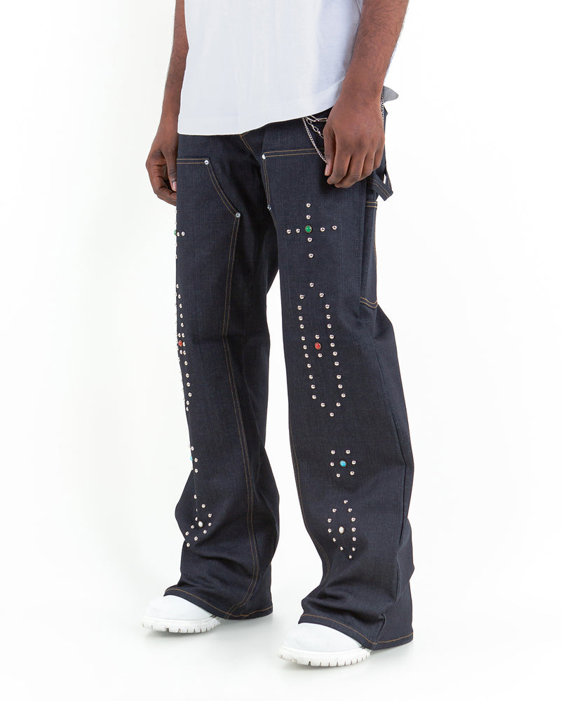THE BAGGY - COOPER ( STUDDED DENIM )