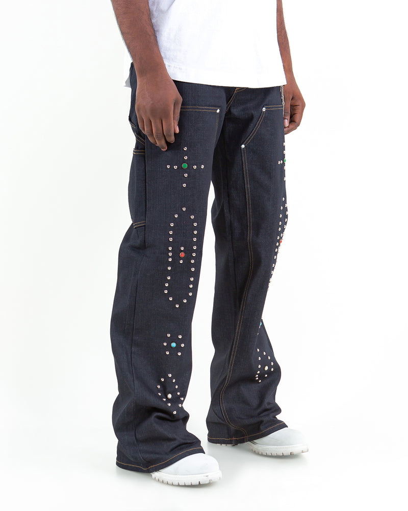 THE BAGGY - COOPER ( STUDDED DENIM )