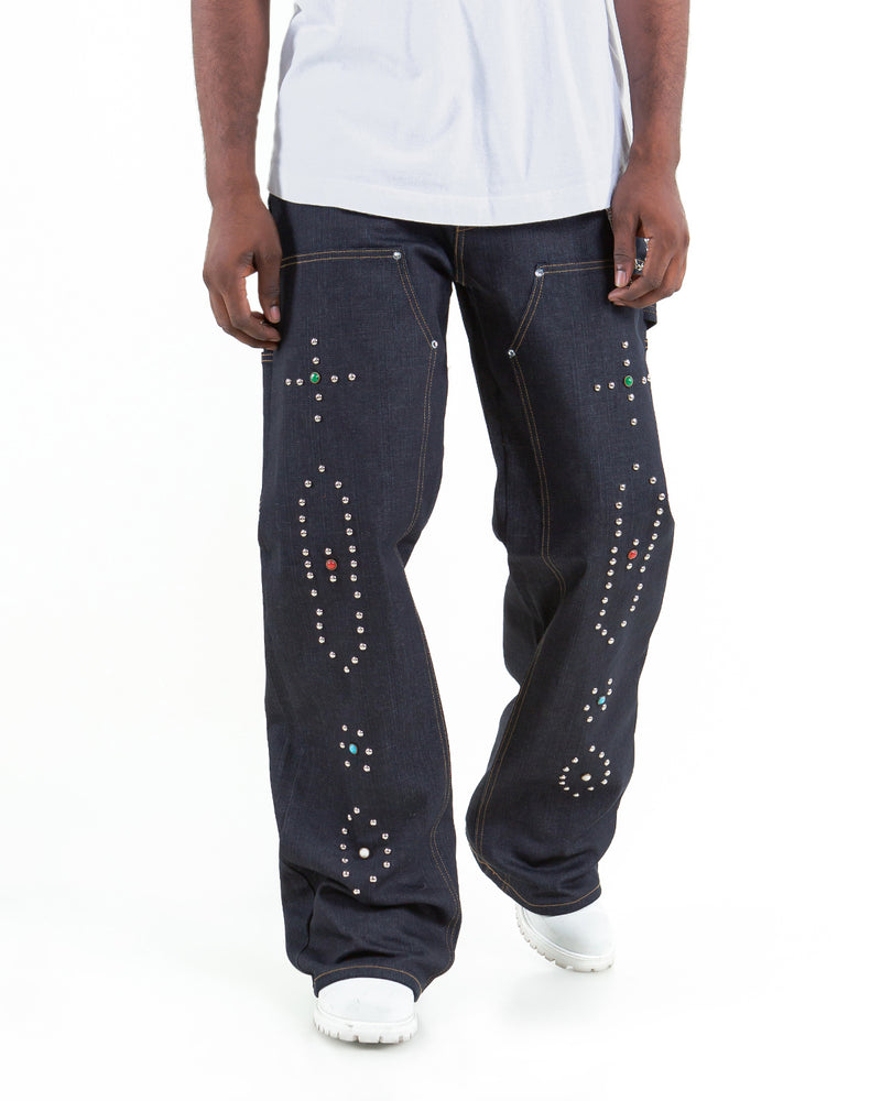 THE BAGGY - COOPER ( STUDDED DENIM )