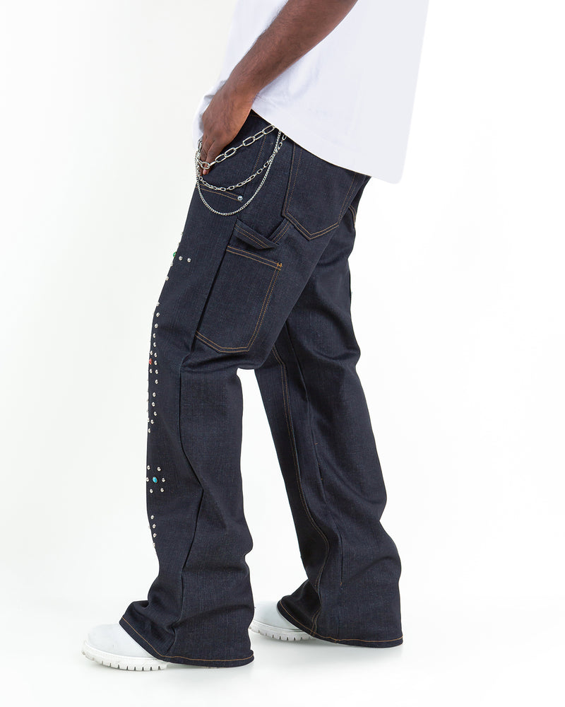 THE BAGGY - COOPER ( STUDDED DENIM )