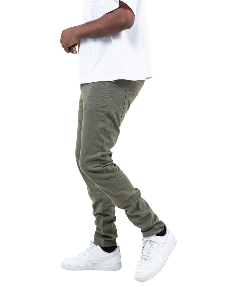 THE UNION SKINNY - MOSSY ( 4 WAY STRETCH )