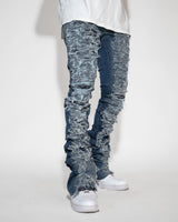 THE TRUE STACKED - SHREDDED ( ELONGATED INSEAM )