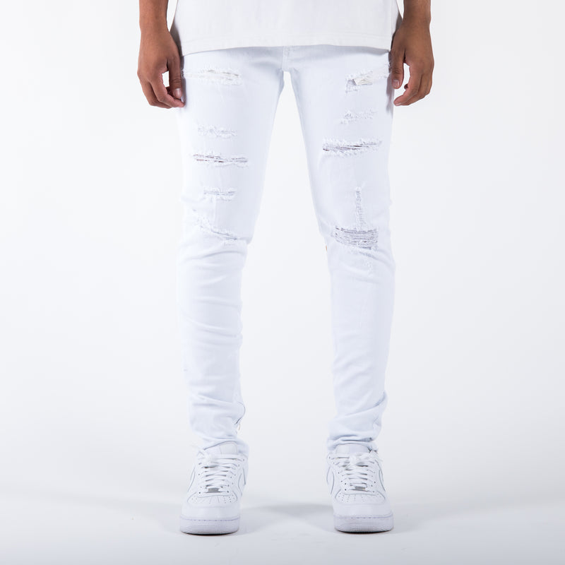 UNION TATTERED V.2 - BLANC