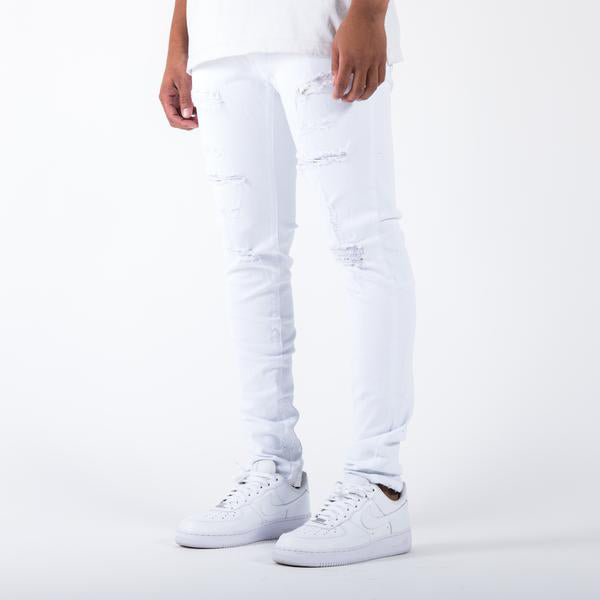 UNION TATTERED V.2 - BLANC